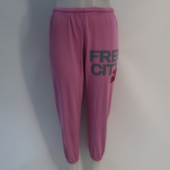 Womens Free City Pink Jogger Sweatpants S - Picture 3 of 7